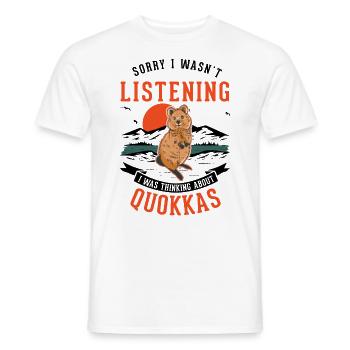 Quokka Gift Kangourou à queue courte - T-shirt homme - blanc - Devant - AI Model Male 178 dark (178cm)