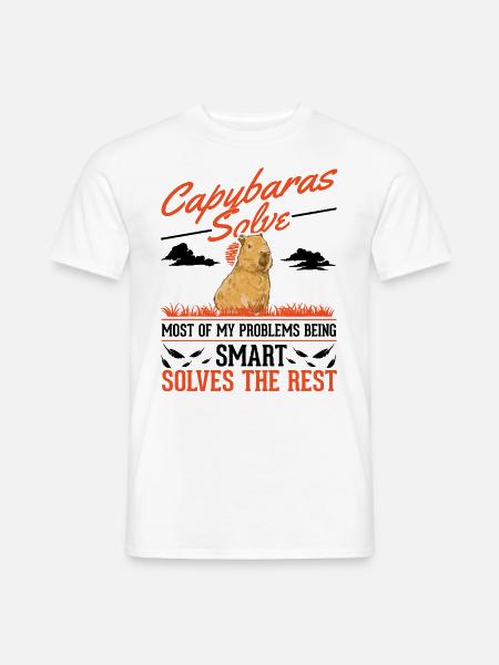 Capybara Wasserschwein Capibara - Men's T-Shirt - white