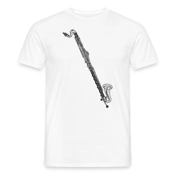 Clarinette basse Cadeau Clarinettiste basse - T-shirt homme - blanc - Devant - AI Model Male 178 dark (178cm)