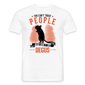 Degu Gift Shrub Rat Forest Degu - Men's T-Shirt - white - Front - AI Model Male 178 dark (178cm)
