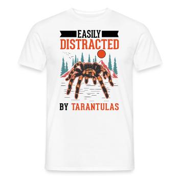 Easily distracted by Tarantulas Tarantel - Männer T-Shirt - Weiß - Vorne - AI Model Male 178 dark (178cm)
