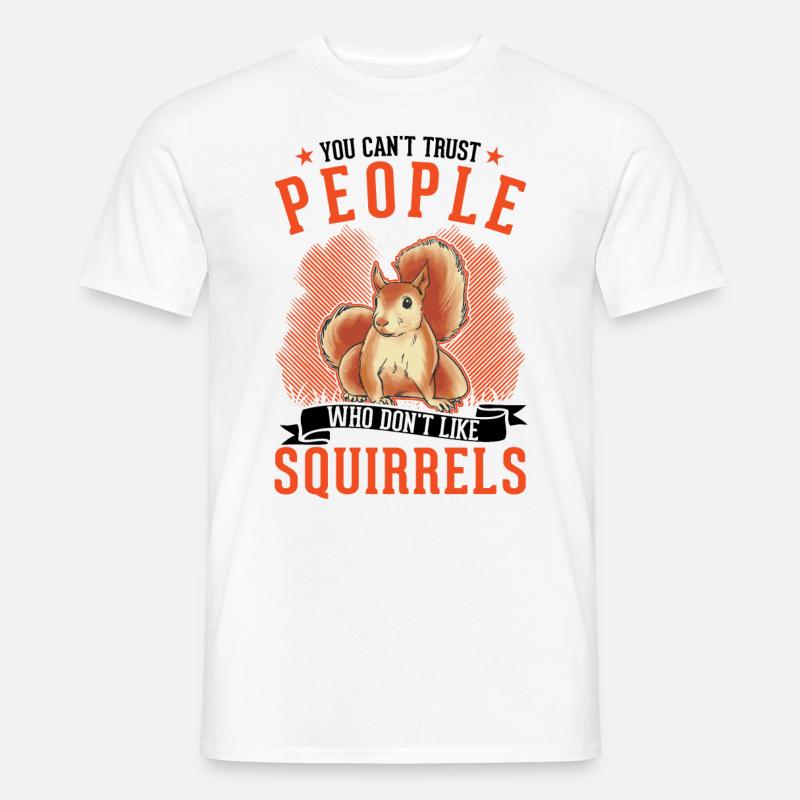 Squirrel Gift Grey Squirrel - Men's T-Shirt - white