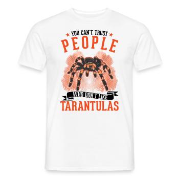 Tarentule Araignée de compagnie Tarentule - T-shirt homme - blanc - Devant - AI Model Male 178 dark (178cm)