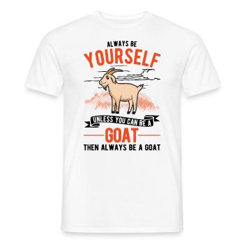 Chèvres Cadeau Chèvre Hôte Chèvre - T-shirt homme - blanc - Devant - AI Model Male 178 dark (178cm)