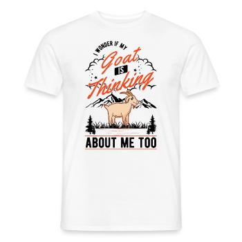 Chèvres Cadeau Chèvre Hôte Chèvre - T-shirt homme - blanc - Devant - AI Model Male 178 dark (178cm)