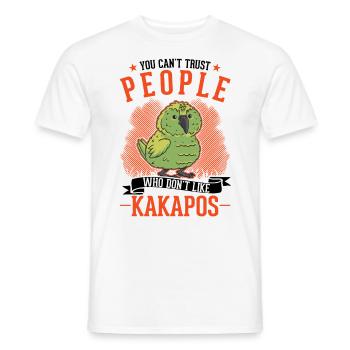 Kakapo New Zealand Parrot - Men's T-Shirt - white - Front - AI Model Male 178 dark (178cm)