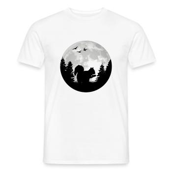 Lune d’écureuil - T-shirt homme - blanc - Devant - AI Model Male 178 dark (178cm)