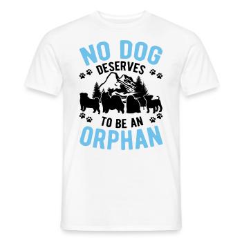 Chien de sauvetage Chien de rue - T-shirt homme - blanc - Devant - AI Model Male 178 dark (178cm)