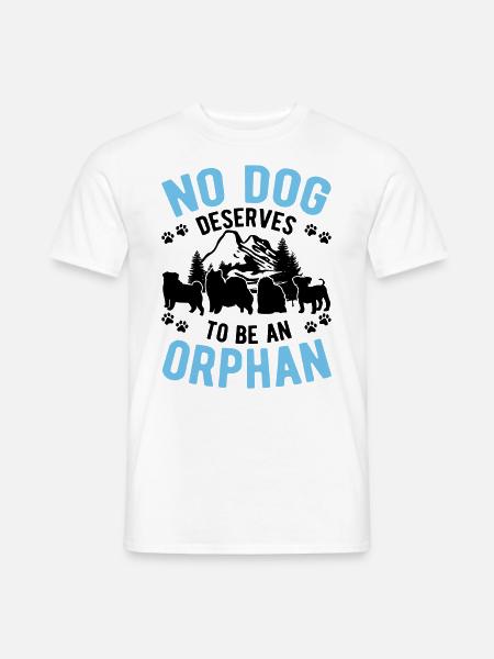 Hunderettung Straßenhund - Männer T-Shirt - Weiß