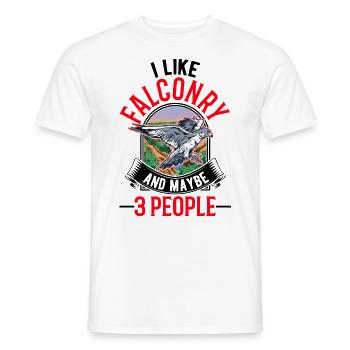Falcon Falconry Kestrel - Men's T-Shirt - white - Front - AI Model Male 178 dark (178cm)