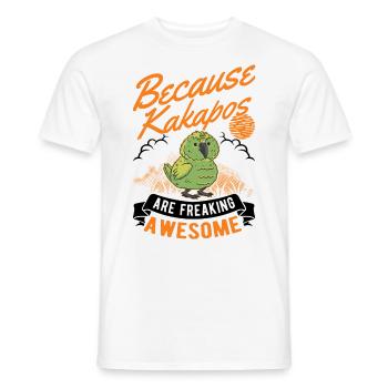 Kakapo Vogel Nachtpapagei - Männer T-Shirt - Weiß - Vorne - AI Model Male 178 dark (178cm)
