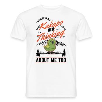 Kakapo Neuseeländischer Papagei - Männer T-Shirt - Weiß - Vorne - AI Model Male 178 dark (178cm)
