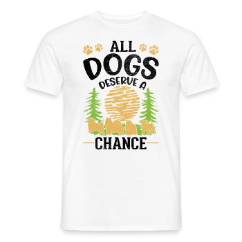 Chien de sauvetage Chien de rue - T-shirt homme - blanc - Devant - AI Model Male 178 dark (178cm)