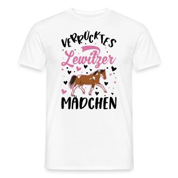 Verrücktes Lewitzer Mädchen - Männer T-Shirt - Weiß - Vorne - AI Model Male 178 dark (178cm)