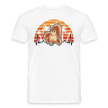 Squirrel Heartbeat - Men's T-Shirt - white - Front - AI Model Male 178 dark (178cm)