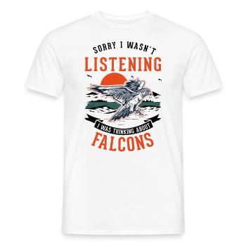Falcon Falconer Kestrel Falconry Falconry Falconer - Men's T-Shirt - white - Front - AI Model Male 178 dark (178cm)