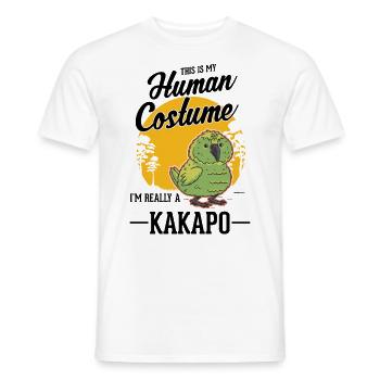 Kakapo Halloween Bird Night Parrot - Men's T-Shirt - white - Front - AI Model Male 178 dark (178cm)