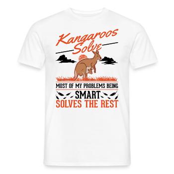 Kangaroo Australia Kangaroo - Men's T-Shirt - white - Front - AI Model Male 178 dark (178cm)