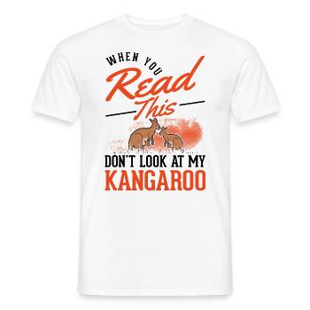 Kangourou d’Australie Kangourou d’Australie - T-shirt homme - blanc - Devant - AI Model Male 178 dark (178cm)