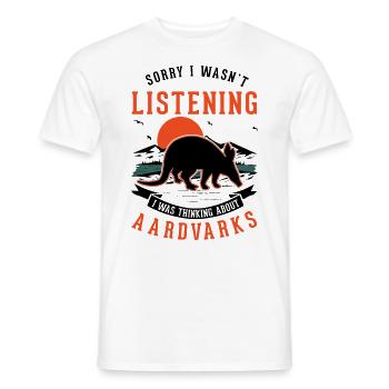 Aardvark Gift Aardvark - Men's T-Shirt - white - Front - AI Model Male 178 dark (178cm)