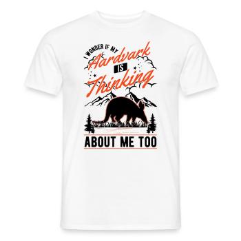 Erdferkel Geschenk Aardvark - Männer T-Shirt - Weiß - Vorne - AI Model Male 178 dark (178cm)