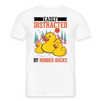 Rubber Duck Gift Rubber Duck Rubber Duck - Men's T-Shirt - white - Front - AI Model Male 178 dark (178cm)