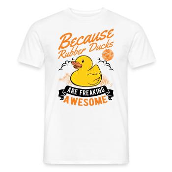 Rubber Duck Gift Rubber Duck Rubber Duck - Men's T-Shirt - white - Front - AI Model Male 178 dark (178cm)