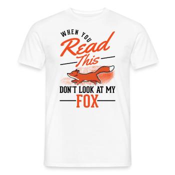 Cadeau de renard Renard roux - T-shirt homme - blanc - Devant - AI Model Male 178 dark (178cm)