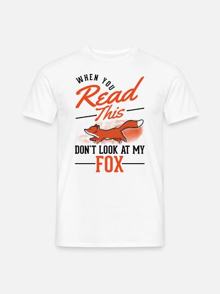 Fox Gift Red Fox - Men's T-Shirt - white