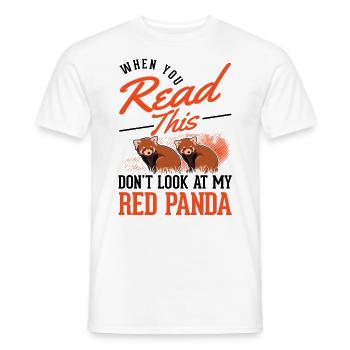 Cadeau Panda roux Panda roux - T-shirt homme - blanc - Devant - AI Model Male 178 dark (178cm)