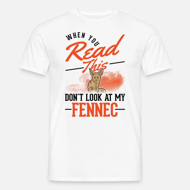 Fennek Geschenk Wüstenfuchs Fennec - Männer T-Shirt - Weiß