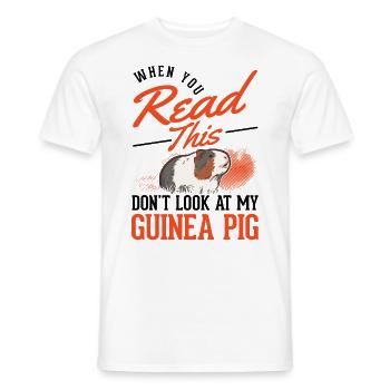 Guinea Pig Gift Guinea Pig - Men's T-Shirt - white - Front - AI Model Male 178 dark (178cm)