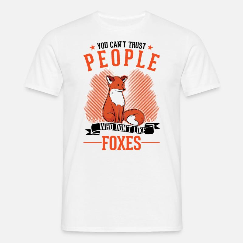 Fuchs Geschenk Rotfuchs - Männer T-Shirt - Weiß