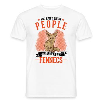 Fennec Gift Desert Fox Fennec - Men's T-Shirt - white - Front - AI Model Male 178 dark (178cm)