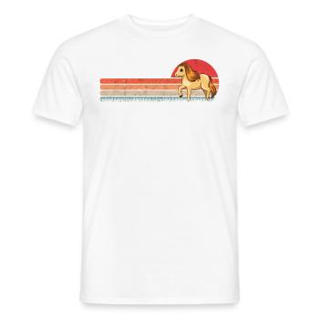 Shetland Pony Retro - Männer T-Shirt - Weiß - Vorne - AI Model Male 178 dark (178cm)