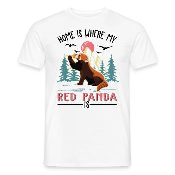 Cadeau Panda roux Panda roux - T-shirt homme - blanc - Devant - AI Model Male 178 dark (178cm)