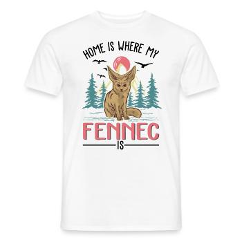 Zuhause ist wo mein Fennek ist - Männer T-Shirt - Weiß - Vorne - AI Model Male 178 dark (178cm)