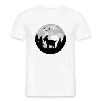 Ziegen Mond Ziegenwirt Ziege - Männer T-Shirt - Weiß - Vorne - AI Model Male 178 dark (178cm)