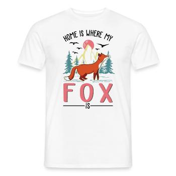 Cadeau de renard Renard roux - T-shirt homme - blanc - Devant - AI Model Male 178 dark (178cm)