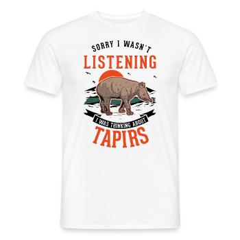 Tapir Gift Lowland Tapir Tapirdae Tapir - Men's T-Shirt - white - Front - AI Model Male 178 dark (178cm)