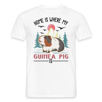 Guinea Pig Home Guinea Pig - Men's T-Shirt - white - Front - AI Model Male 178 dark (178cm)