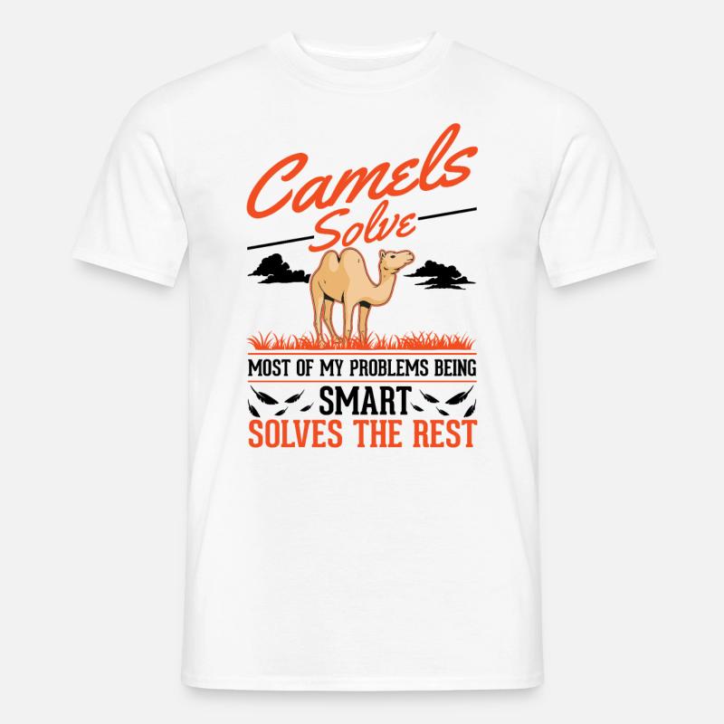 Kamel Dromedar Ägypten Geschenk Großkamel - Männer T-Shirt - Weiß