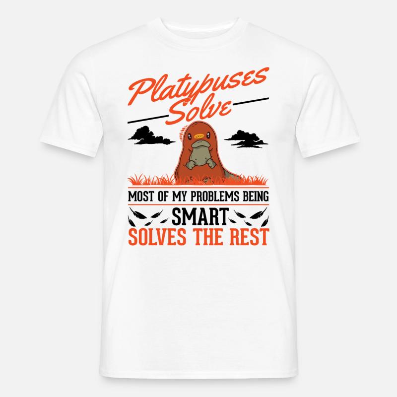 Schnabeltier Geschenkidee Platypus - Männer T-Shirt - Weiß