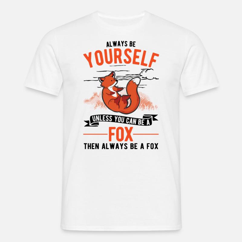 Fox Gift Red Fox - Men's T-Shirt - white