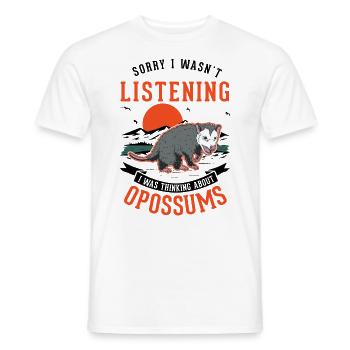 Opossum Geschenk Possum Beutelratte - Männer T-Shirt - Weiß - Vorne - AI Model Male 178 dark (178cm)