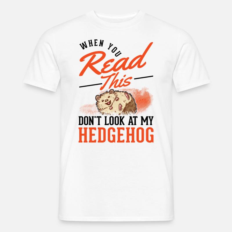 Igel Geschenk Stacheligel - Männer T-Shirt - Weiß