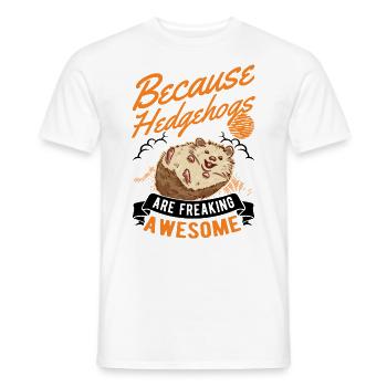Hedgehog Lover - Men's T-Shirt - white - Front - AI Model Male 178 dark (178cm)