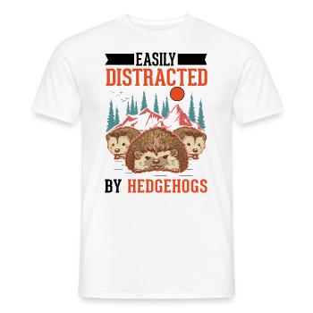 Hedgehog Lover - Men's T-Shirt - white - Front - AI Model Male 178 dark (178cm)