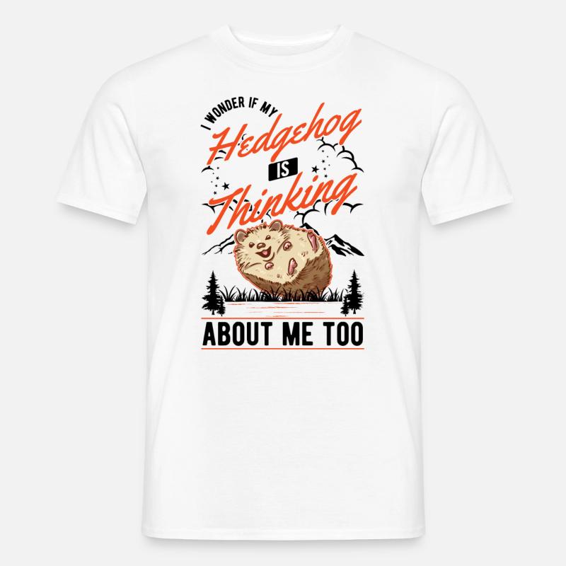 Igel Geschenk Stacheligel - Männer T-Shirt - Weiß