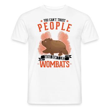 Australischer Wombat - Männer T-Shirt - Weiß - Vorne - AI Model Male 178 dark (178cm)